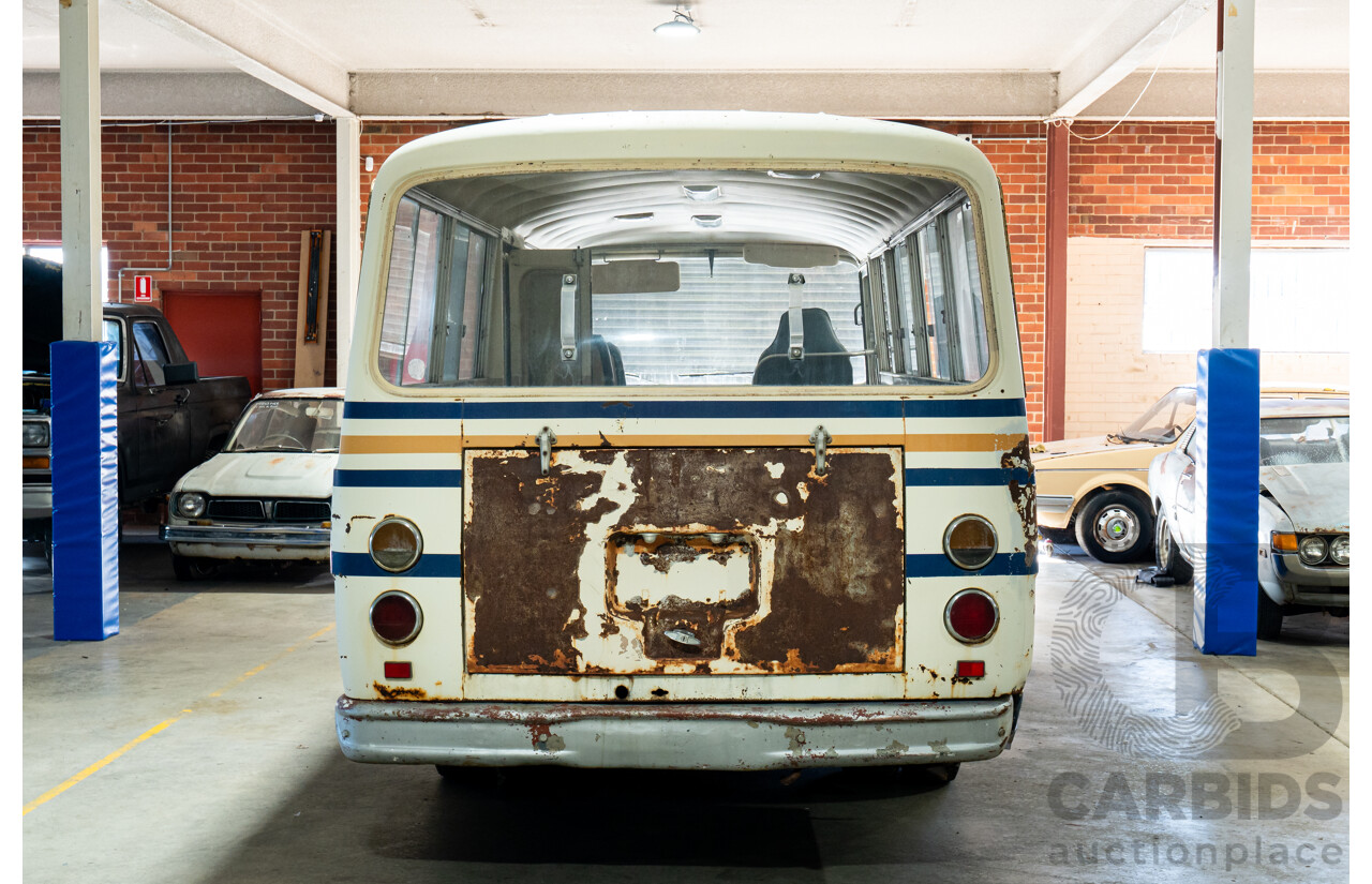 10/1980 Mazda Parkway 26 Diesel Light Bus TA3H4F 2d Bus White / Blue - Holden Red Motor Converted