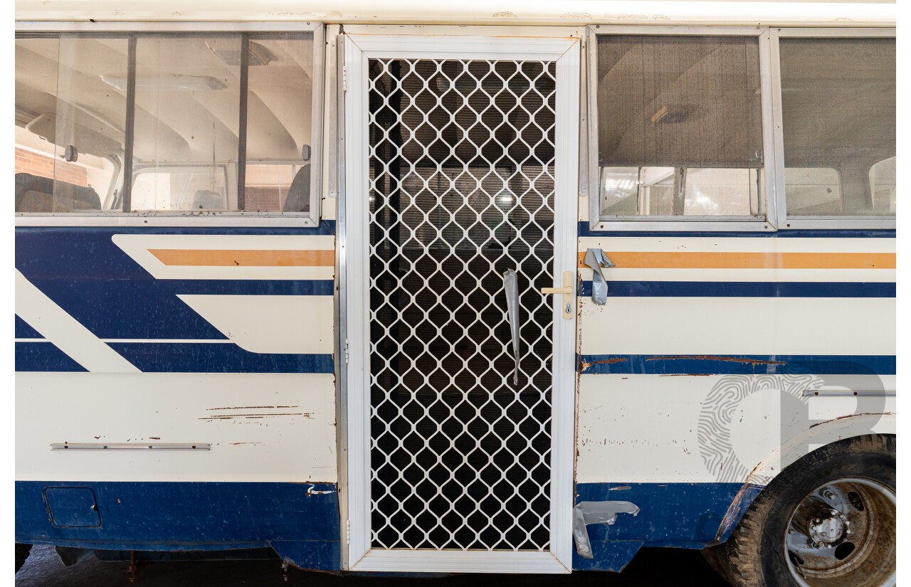 10/1980 Mazda Parkway 26 Diesel Light Bus TA3H4F 2d Bus White / Blue - Holden Red Motor Converted