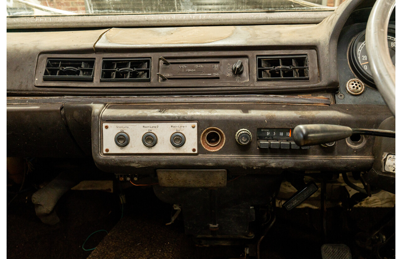 10/1980 Mazda Parkway 26 Diesel Light Bus TA3H4F 2d Bus White / Blue - Holden Red Motor Converted