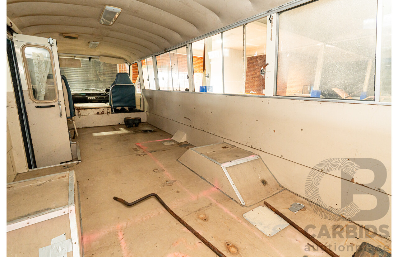 10/1980 Mazda Parkway 26 Diesel Light Bus TA3H4F 2d Bus White / Blue - Holden Red Motor Converted