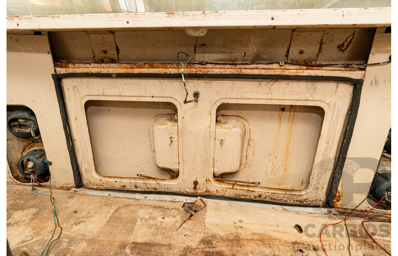 10/1980 Mazda Parkway 26 Diesel Light Bus TA3H4F 2d Bus White / Blue - Holden Red Motor Converted