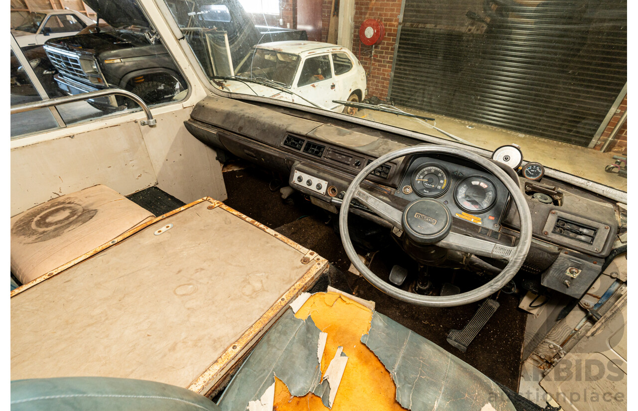 10/1980 Mazda Parkway 26 Diesel Light Bus TA3H4F 2d Bus White / Blue - Holden Red Motor Converted