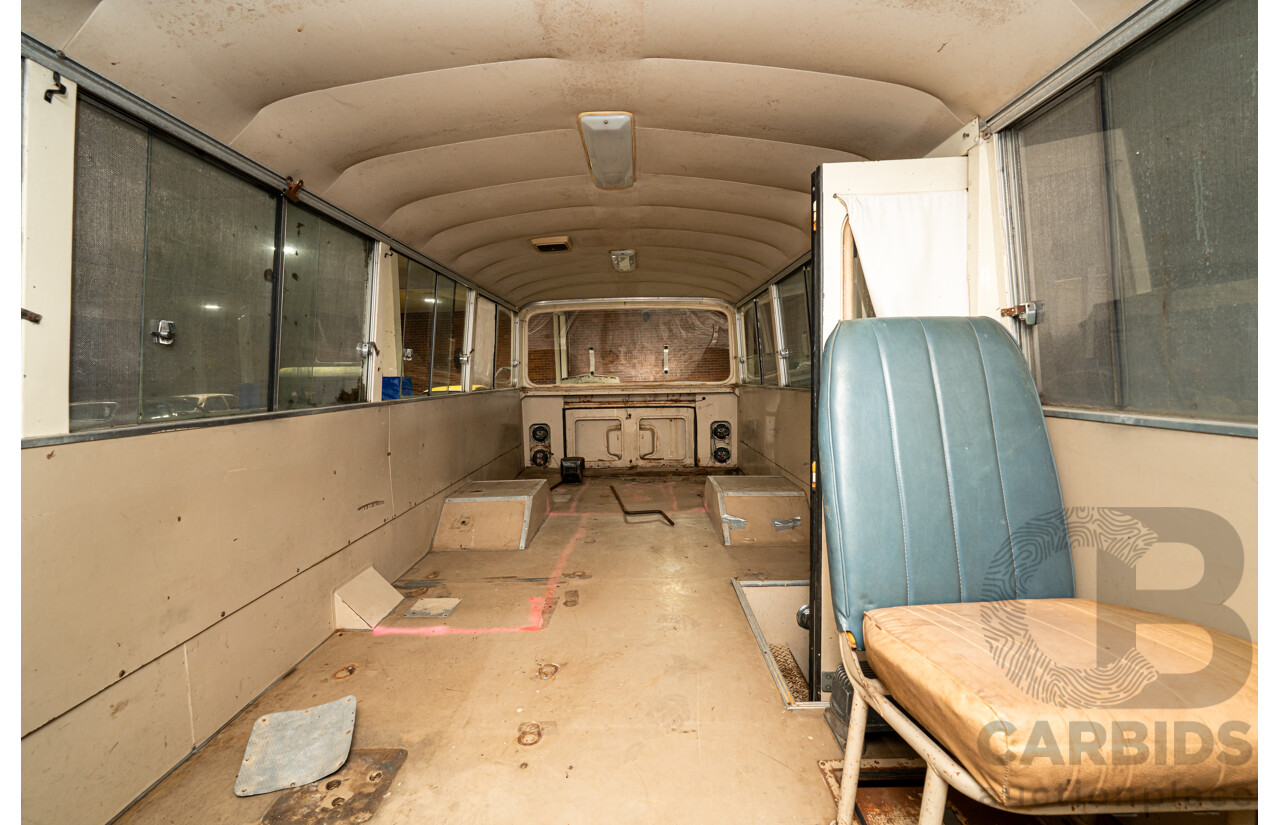 10/1980 Mazda Parkway 26 Diesel Light Bus TA3H4F 2d Bus White / Blue - Holden Red Motor Converted