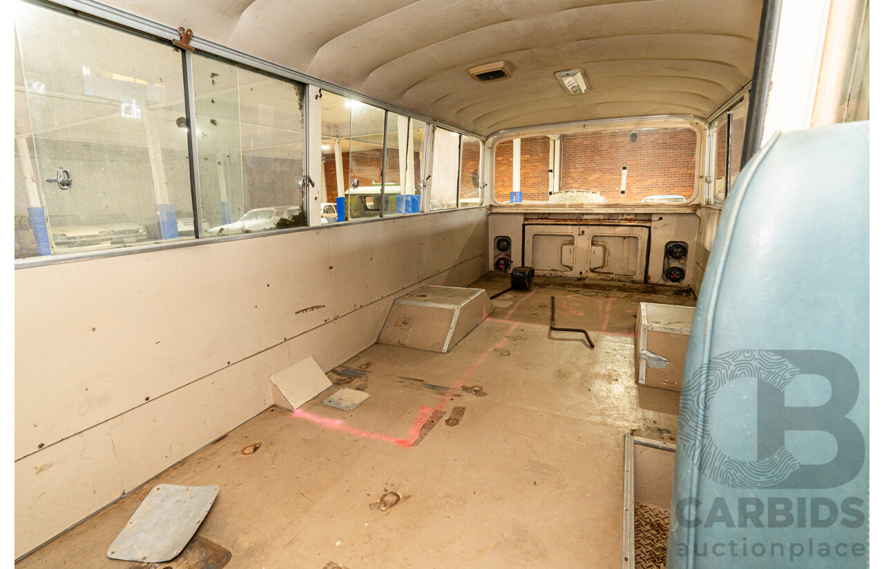 10/1980 Mazda Parkway 26 Diesel Light Bus TA3H4F 2d Bus White / Blue - Holden Red Motor Converted