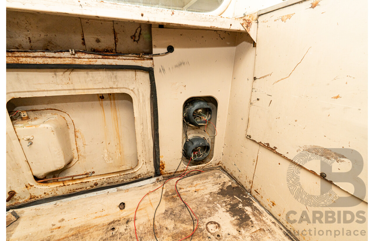 10/1980 Mazda Parkway 26 Diesel Light Bus TA3H4F 2d Bus White / Blue - Holden Red Motor Converted