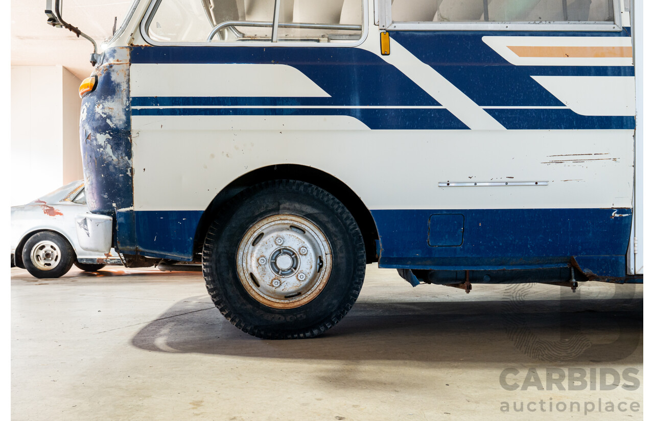 10/1980 Mazda Parkway 26 Diesel Light Bus TA3H4F 2d Bus White / Blue - Holden Red Motor Converted