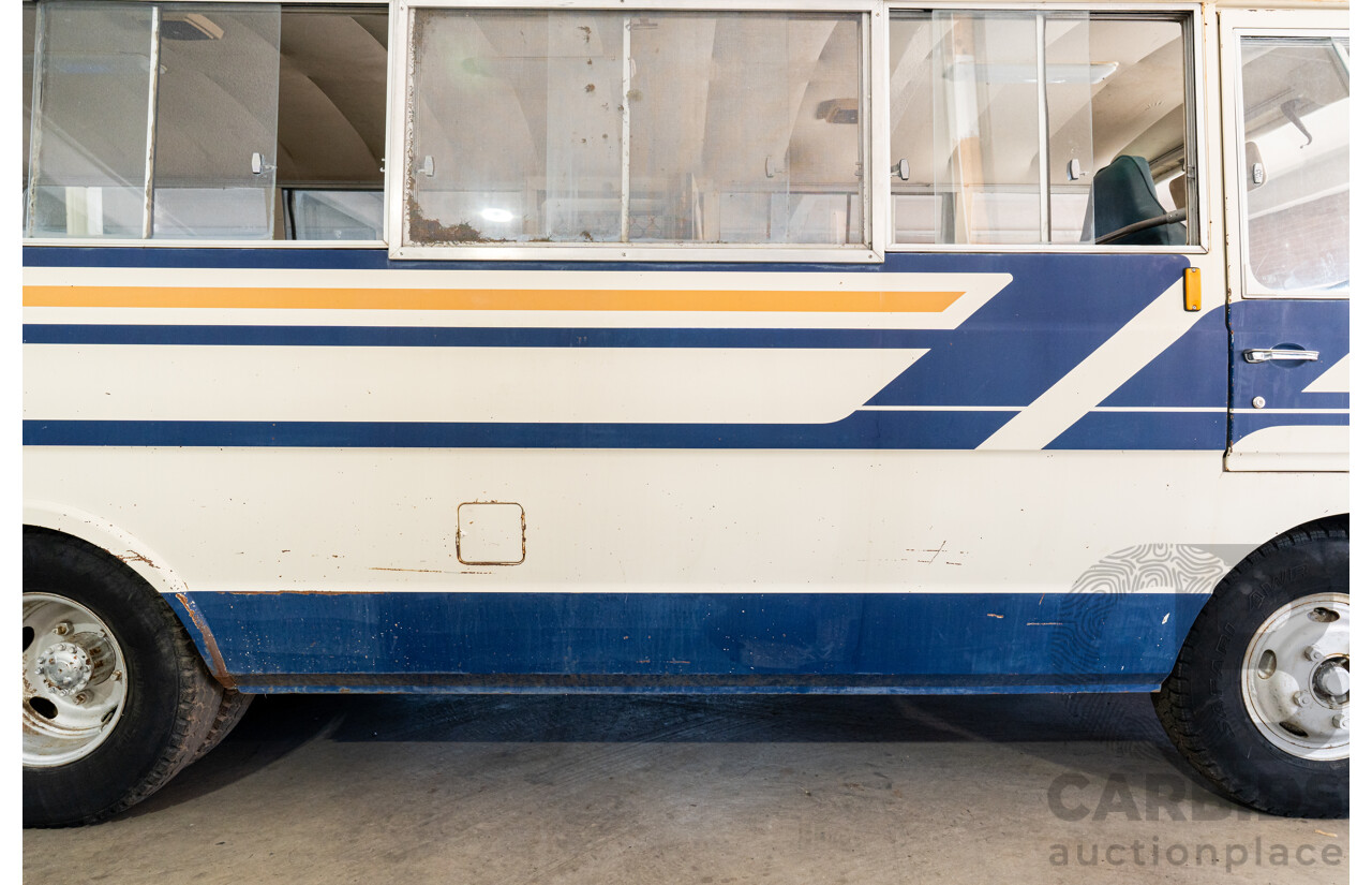 10/1980 Mazda Parkway 26 Diesel Light Bus TA3H4F 2d Bus White / Blue - Holden Red Motor Converted