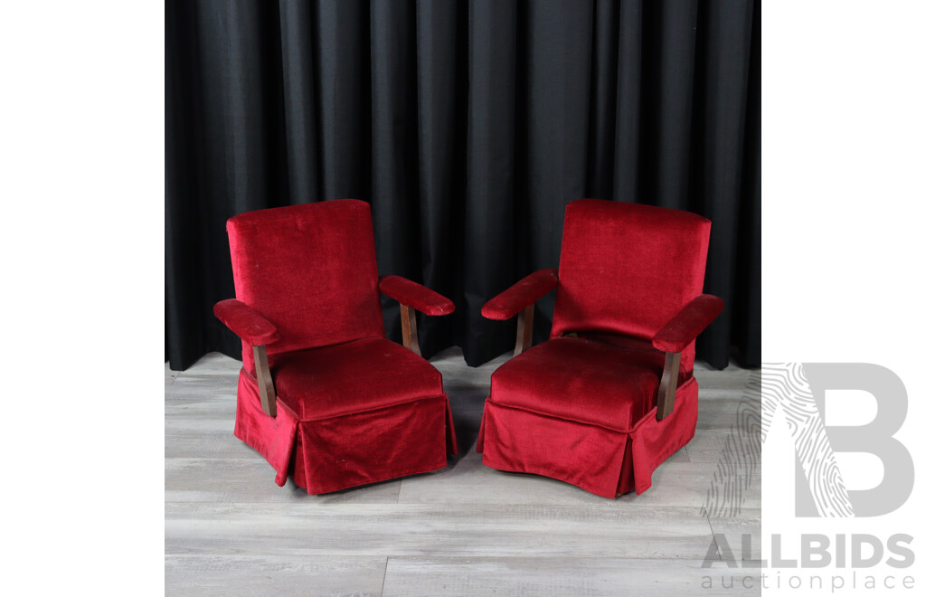 Pair of Upholstered Childrens Chairs