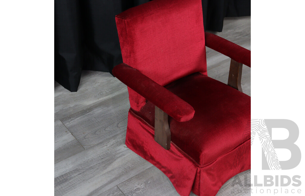 Pair of Upholstered Childrens Chairs