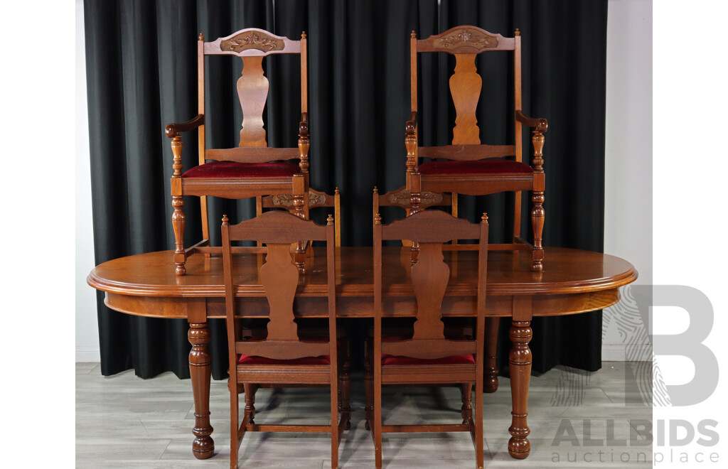 Seven Piece Mahogany Dining Suite