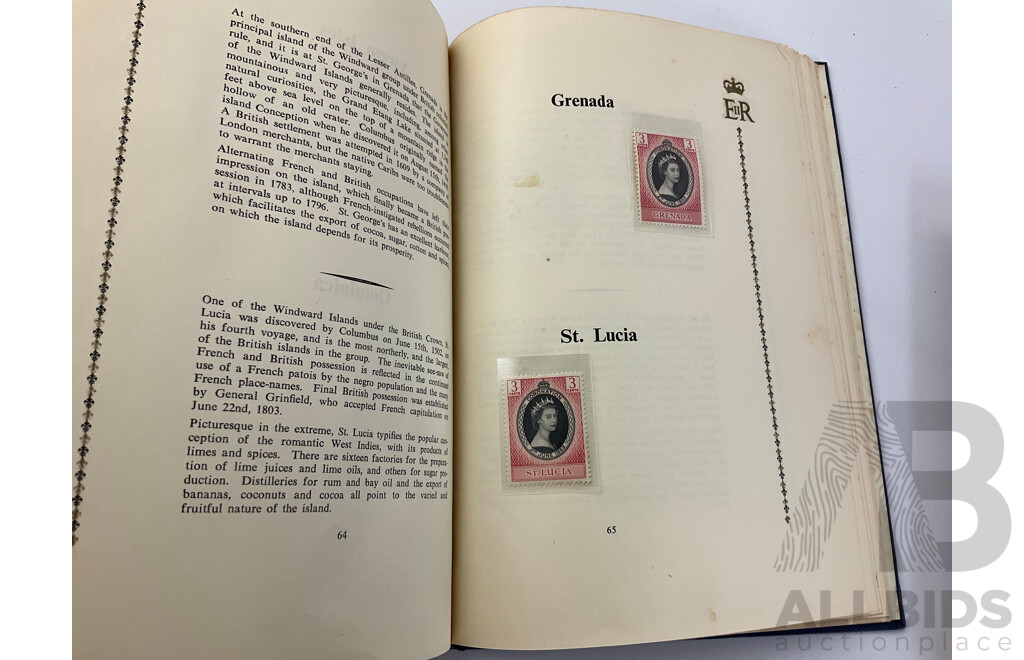 Collection of Australian Philately Including 1990/91 Collectors Years Book 2003 Collection Album, 1988 Heritage Albums, Australian Commonwealth Specialists Catalogue, 1953 Commonwealth Coronation Stamps