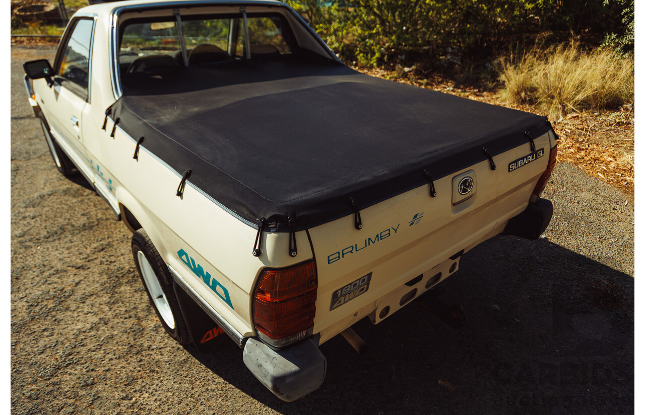 11/1991 Subaru Brumby Special GL (4x4)  P/Up Beige 1.8L
