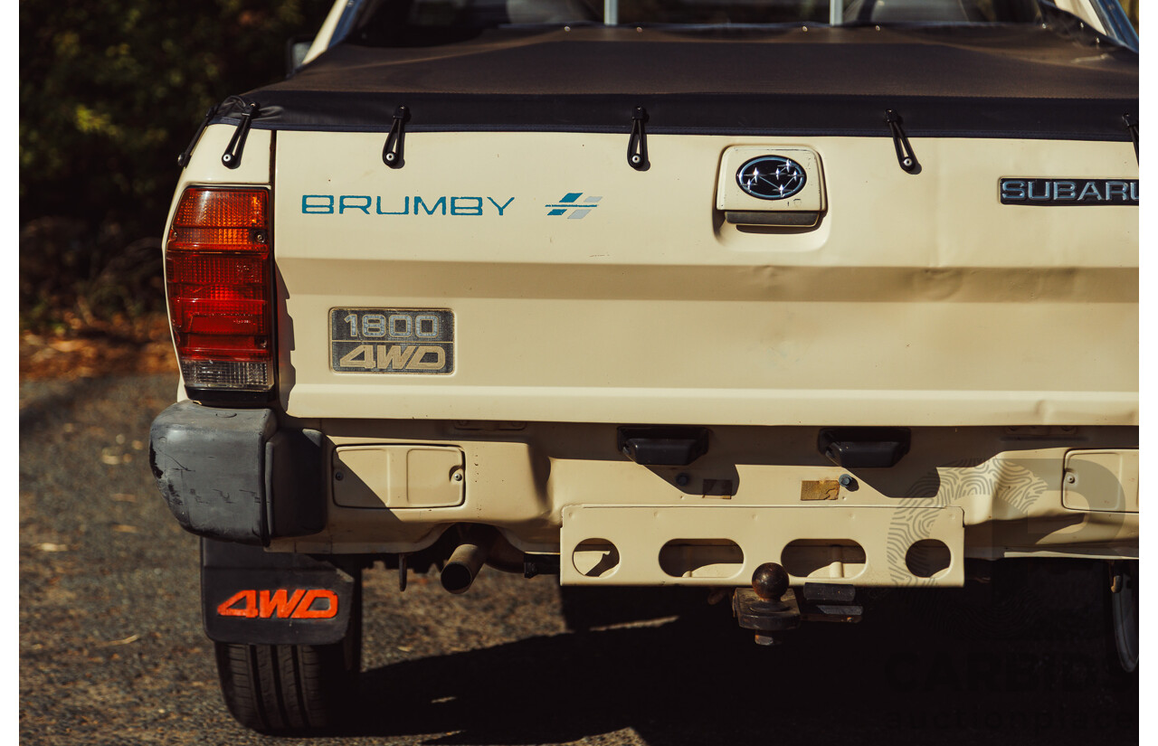 11/1991 Subaru Brumby Special GL (4x4)  P/Up Beige 1.8L