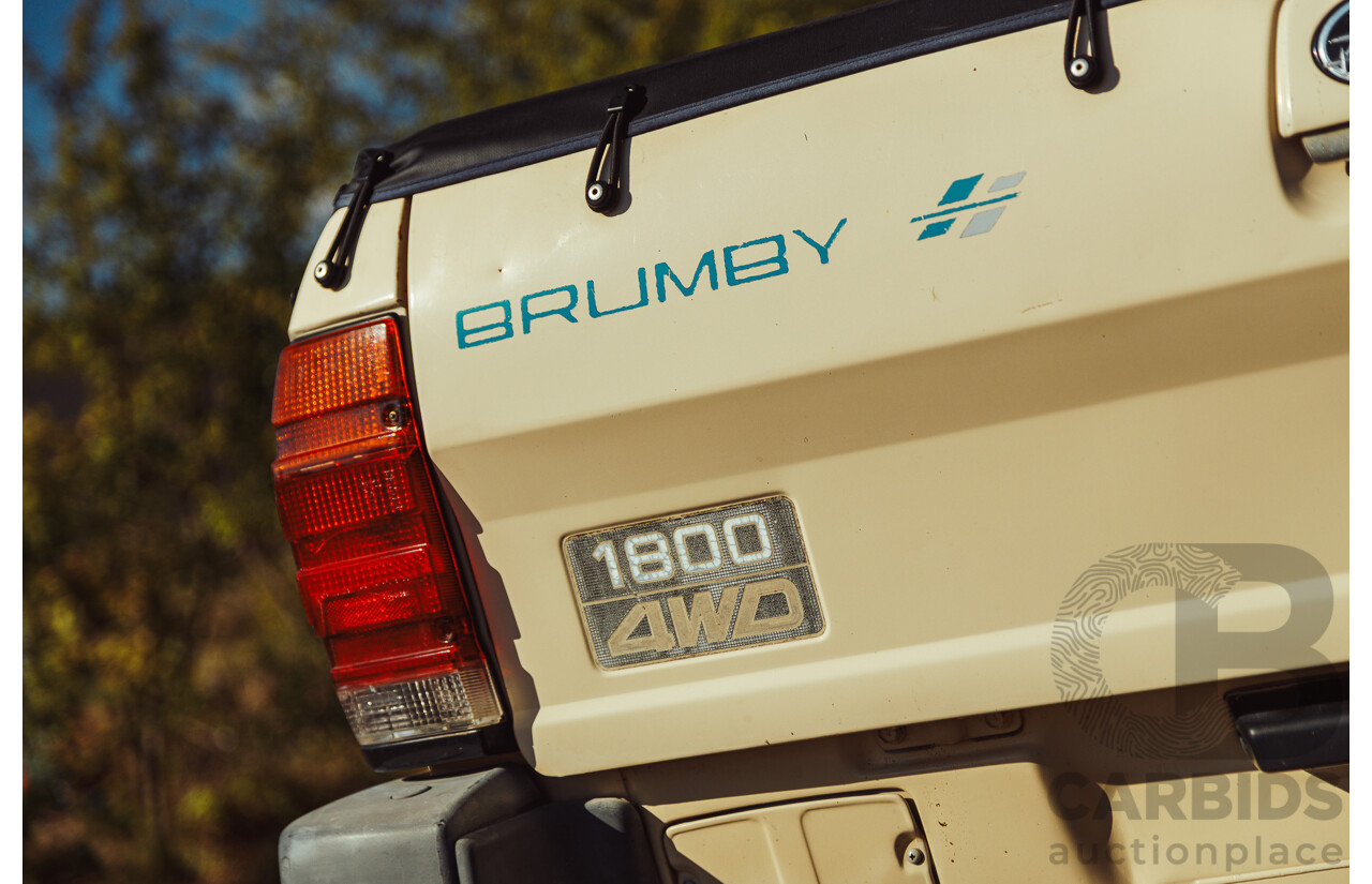 11/1991 Subaru Brumby Special GL (4x4)  P/Up Beige 1.8L