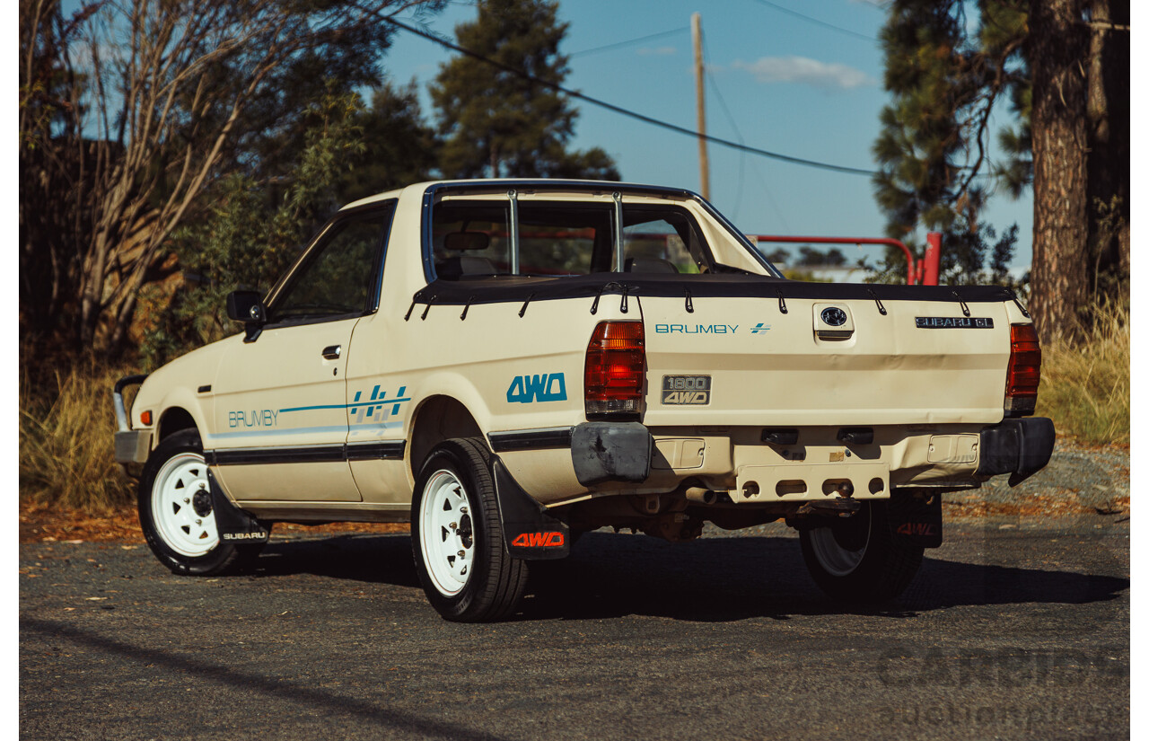 11/1991 Subaru Brumby Special GL (4x4) P/Up Beige 1.8L