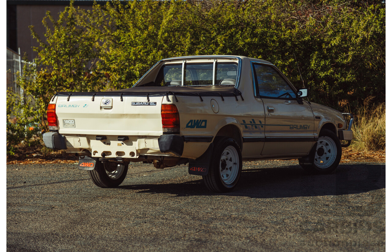 11/1991 Subaru Brumby Special GL (4x4) P/Up Beige 1.8L