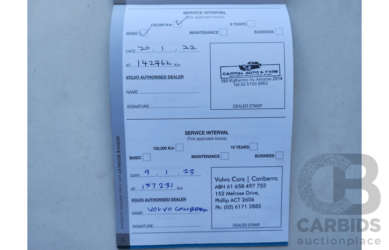 9/2013 Volvo V60 T4 Teknik F MY12 4d Wagon White 1.6L