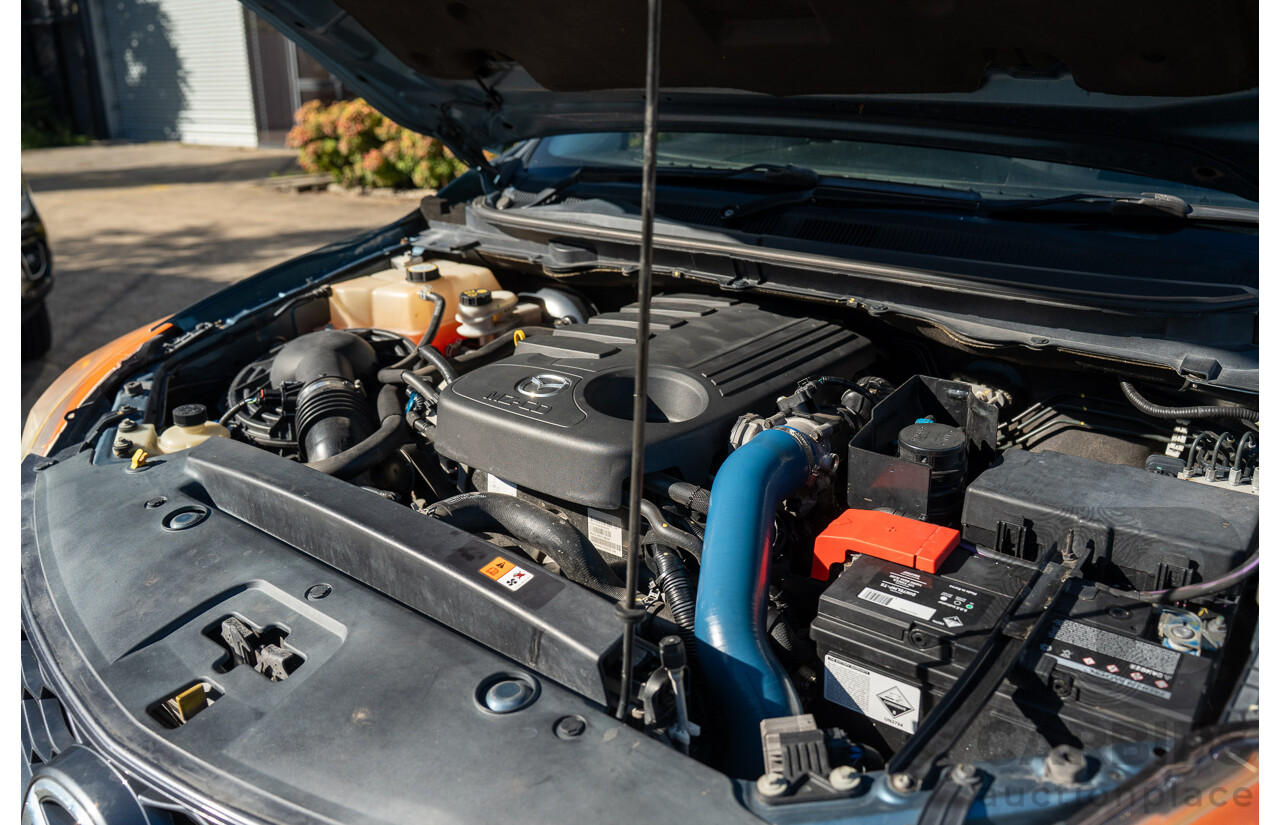 3/2013 Mazda BT-50 XTR Hi-Rider (4x2) Dual Cab Utility Gunmetal Blue Turbo Diesel 3.2L