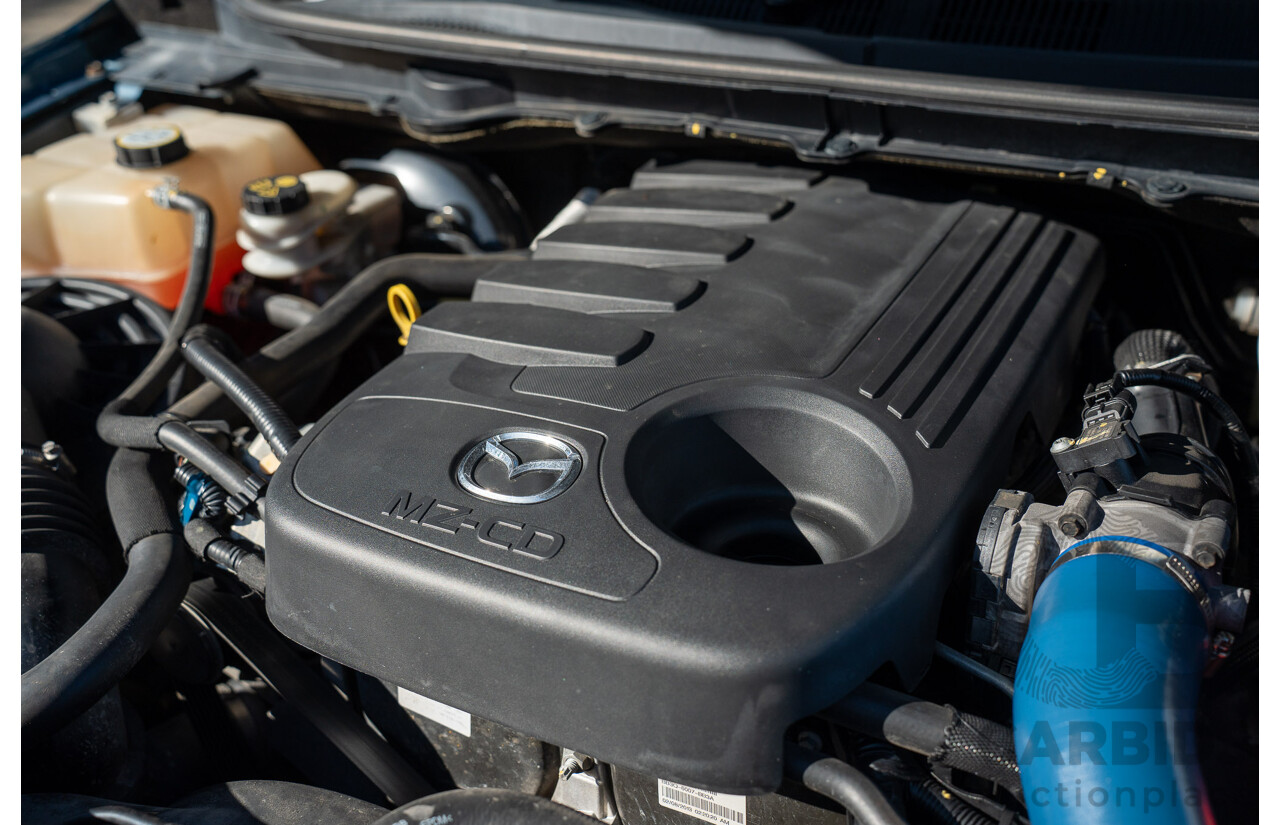 3/2013 Mazda BT-50 XTR Hi-Rider (4x2) Dual Cab Utility Gunmetal Blue Turbo Diesel 3.2L