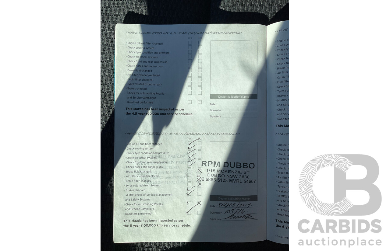 3/2013 Mazda BT-50 XTR Hi-Rider (4x2) Dual Cab Utility Gunmetal Blue Turbo Diesel 3.2L