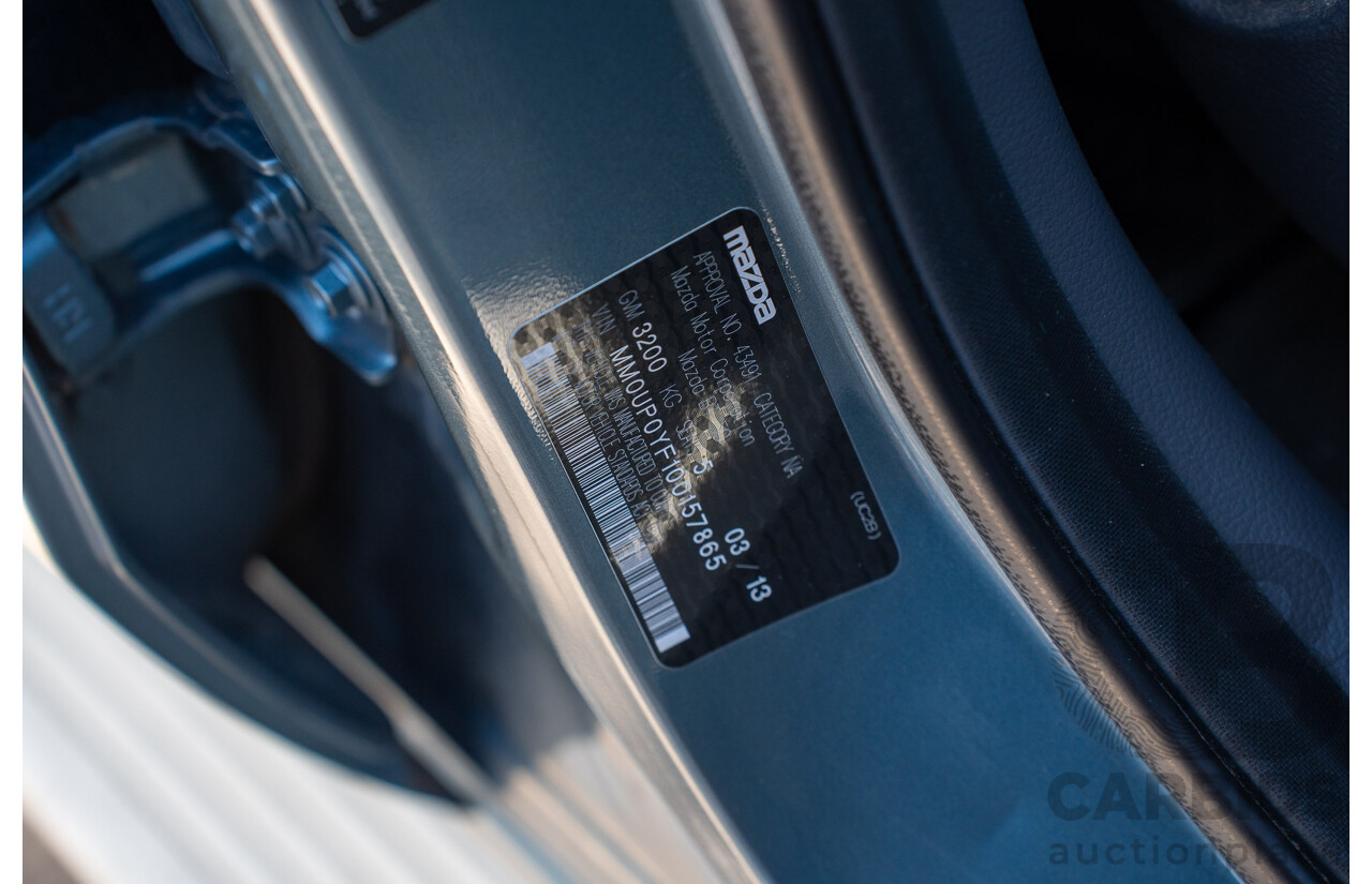 3/2013 Mazda BT-50 XTR Hi-Rider (4x2) Dual Cab Utility Gunmetal Blue Turbo Diesel 3.2L