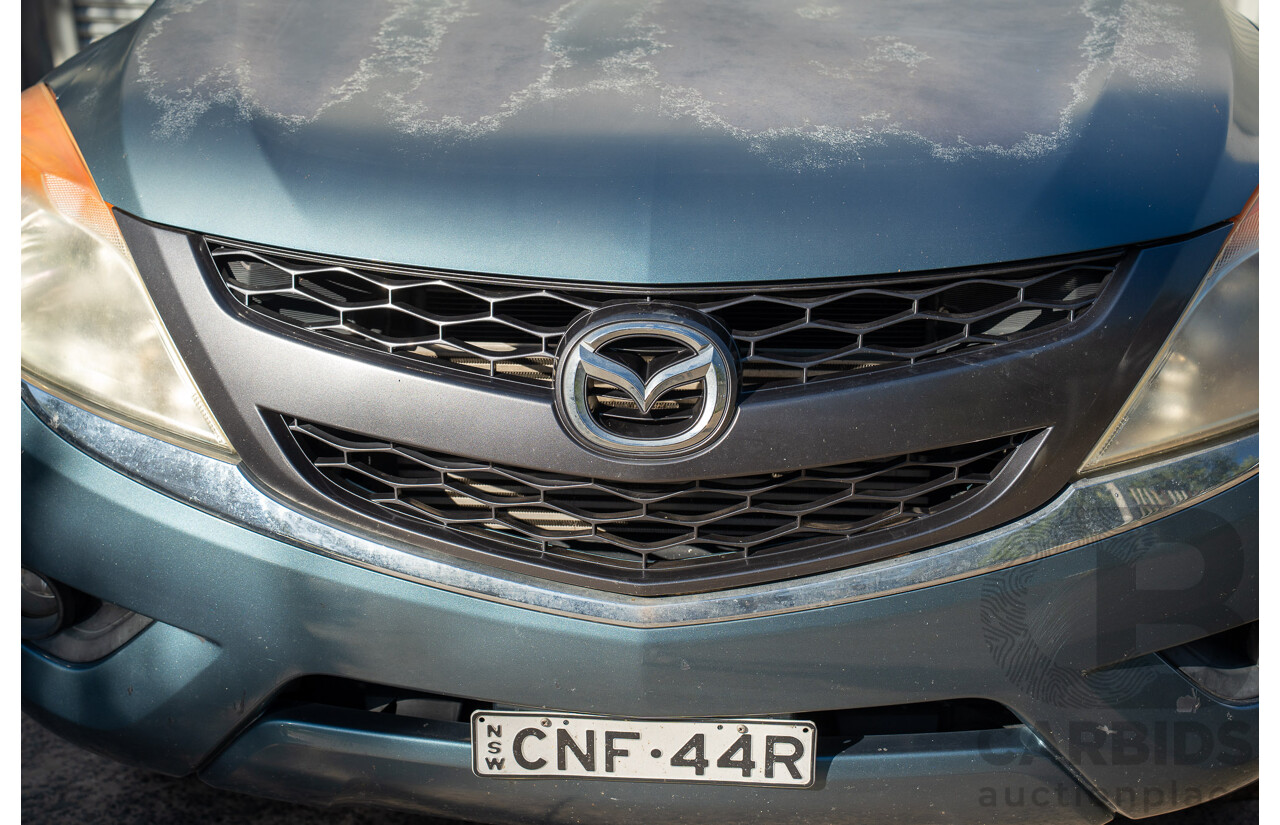 3/2013 Mazda BT-50 XTR Hi-Rider (4x2) Dual Cab Utility Gunmetal Blue Turbo Diesel 3.2L