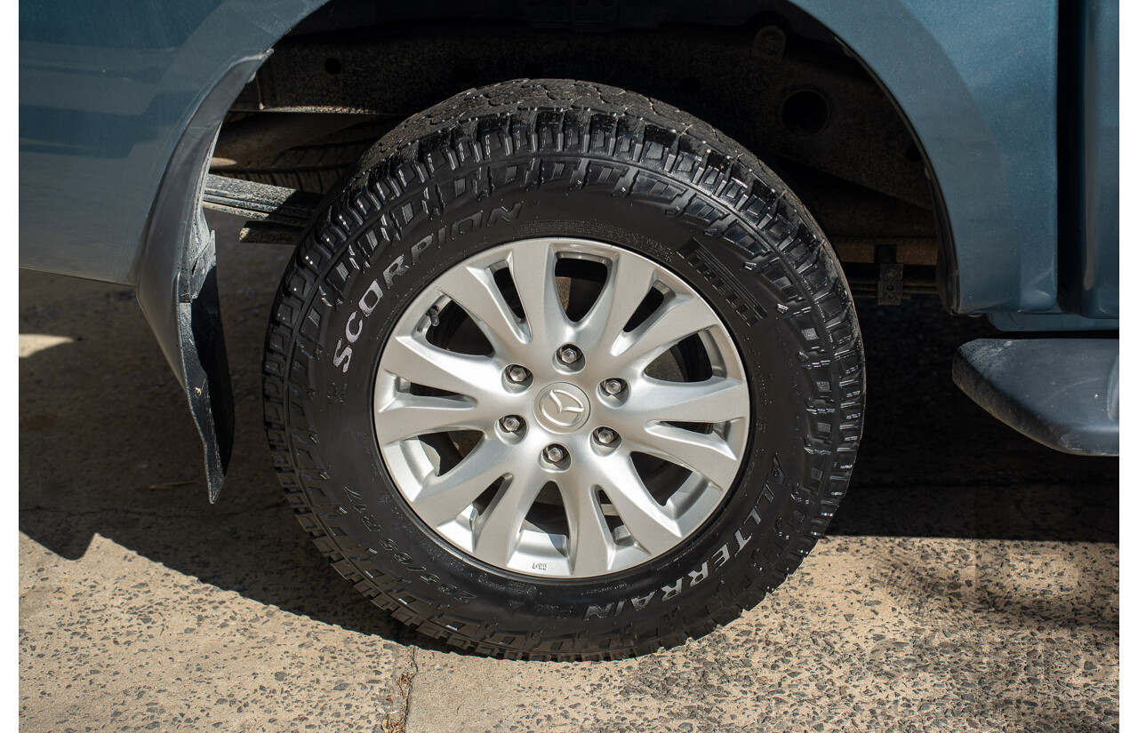 3/2013 Mazda BT-50 XTR Hi-Rider (4x2) Dual Cab Utility Gunmetal Blue Turbo Diesel 3.2L