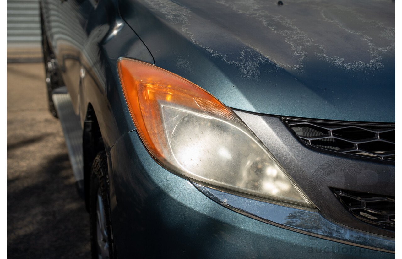 3/2013 Mazda BT-50 XTR Hi-Rider (4x2) Dual Cab Utility Gunmetal Blue Turbo Diesel 3.2L