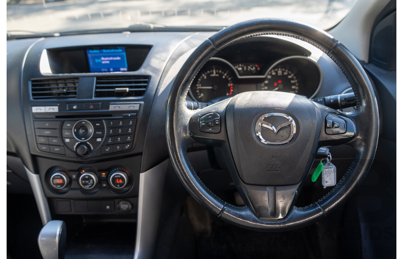 3/2013 Mazda BT-50 XTR Hi-Rider (4x2) Dual Cab Utility Gunmetal Blue Turbo Diesel 3.2L