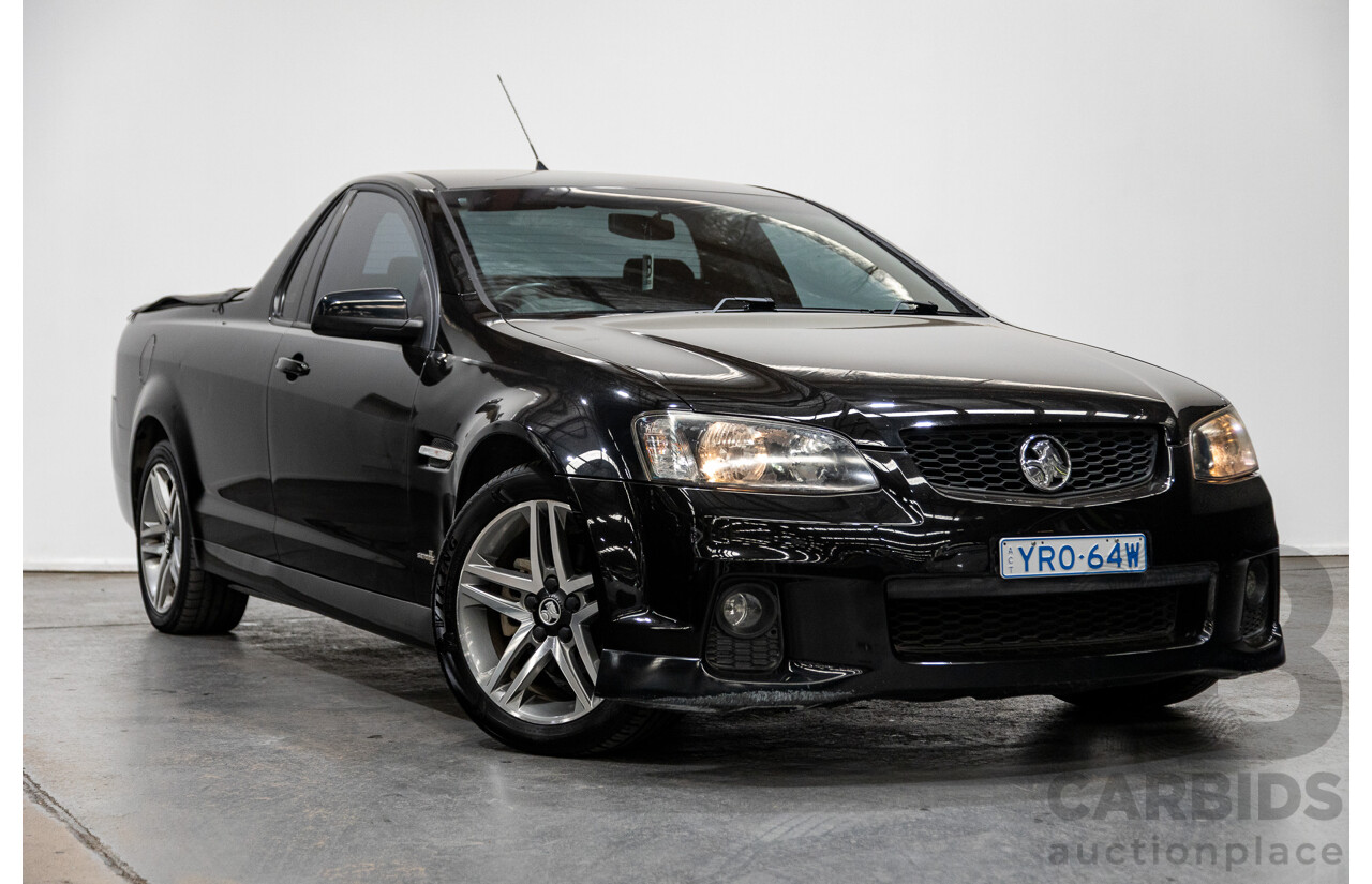 11/2010 Holden Commodore SV6 VE II Utility Black 3.6L