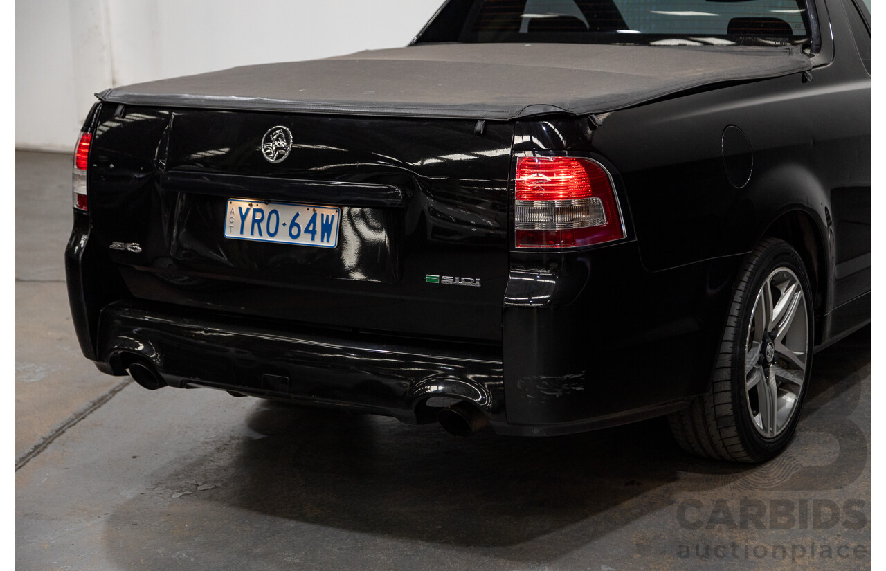 11/2010 Holden Commodore SV6 VE II Utility Black 3.6L