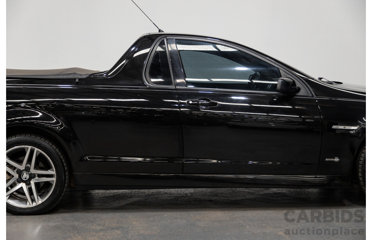 11/2010 Holden Commodore SV6 VE II Utility Black 3.6L