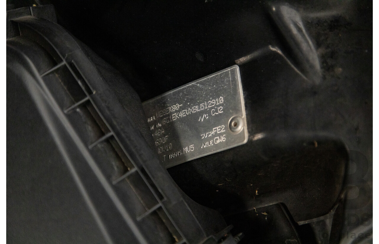 11/2010 Holden Commodore SV6 VE II Utility Black 3.6L