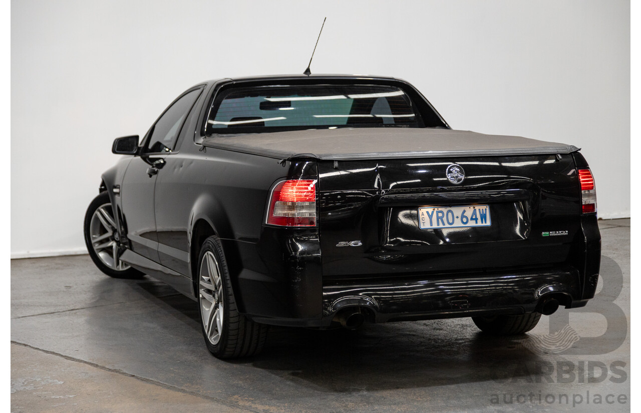11/2010 Holden Commodore SV6 VE II Utility Black 3.6L