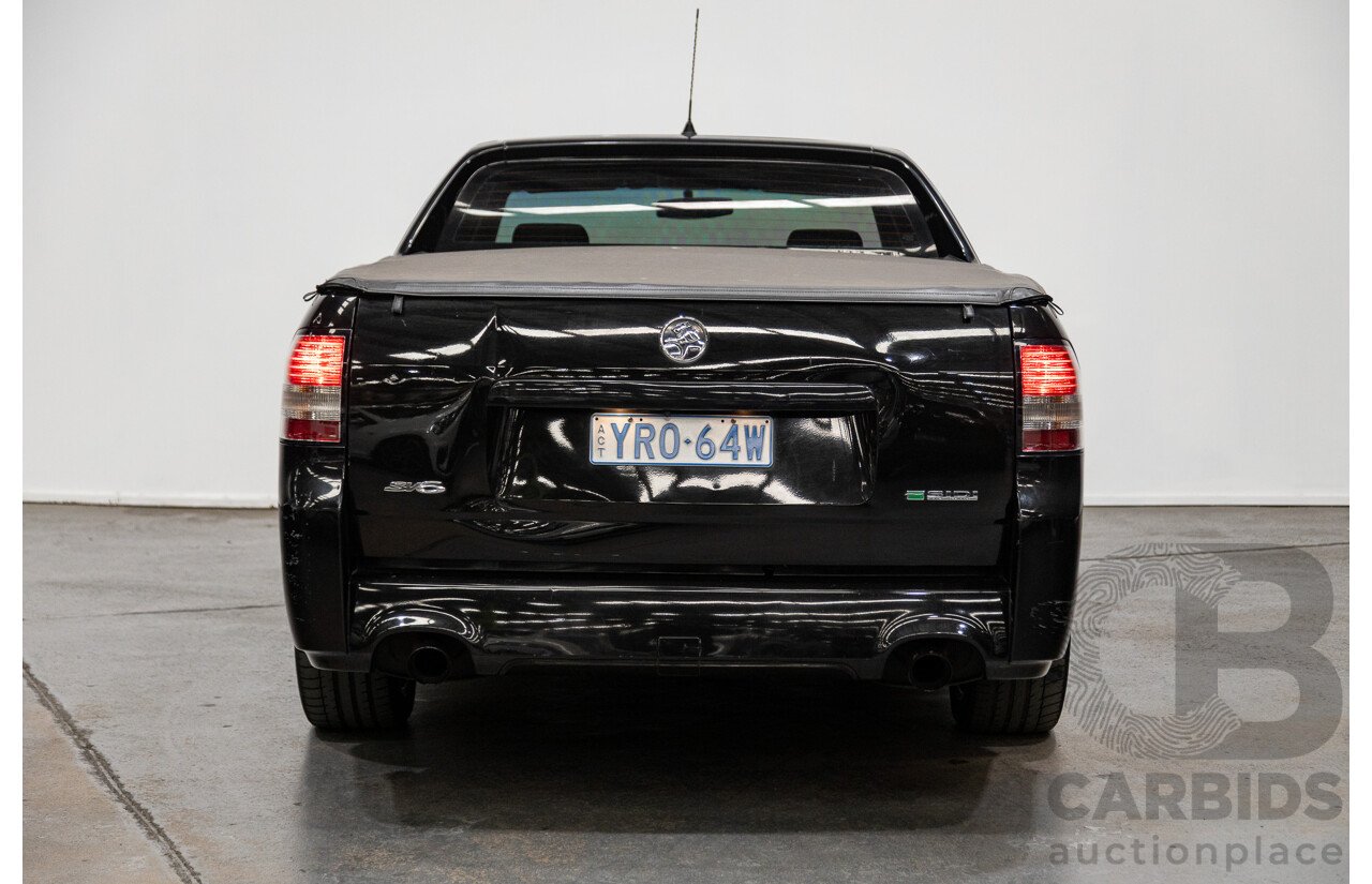 11/2010 Holden Commodore SV6 VE II Utility Black 3.6L