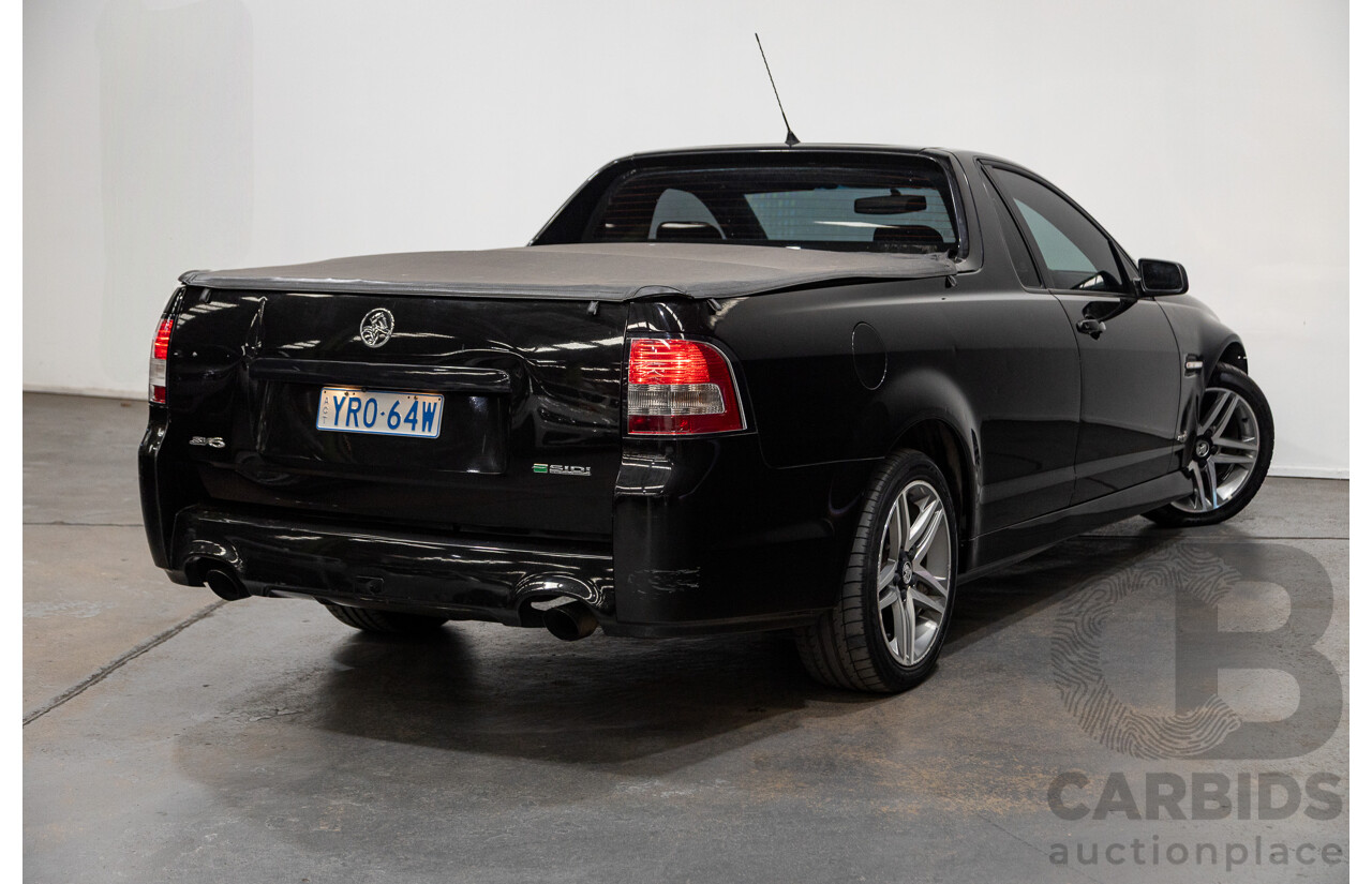11/2010 Holden Commodore SV6 VE II Utility Black 3.6L