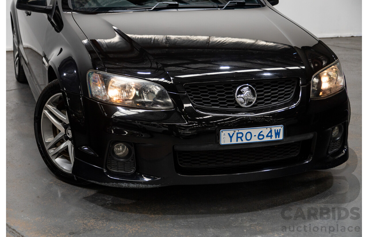 11/2010 Holden Commodore SV6 VE II Utility Black 3.6L