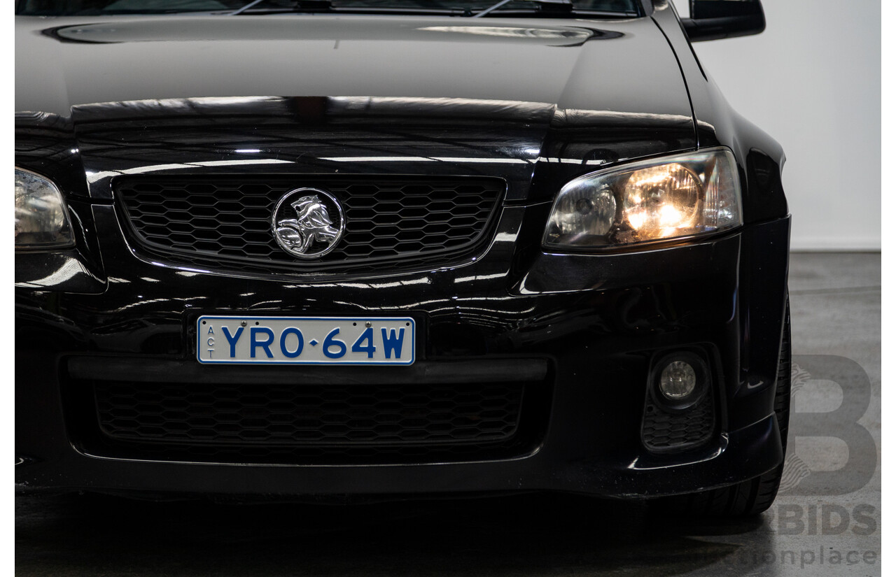 11/2010 Holden Commodore SV6 VE II Utility Black 3.6L