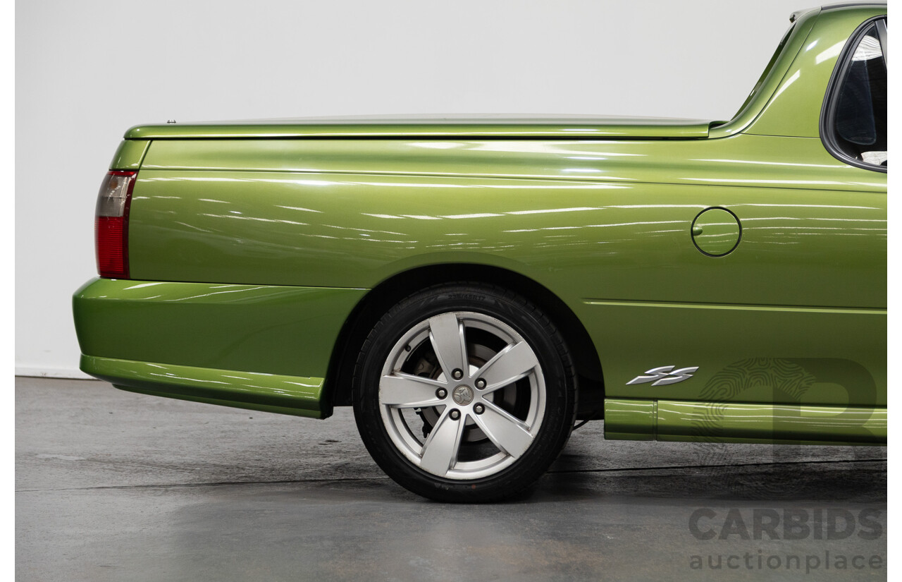 3/2003 Holden Commodore SS VY Utility Hot House Green 5.7L