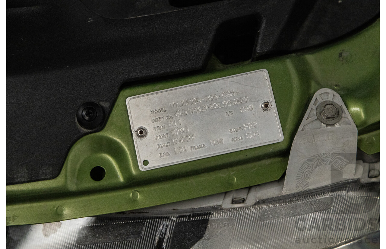 3/2003 Holden Commodore SS VY Utility Hot House Green 5.7L
