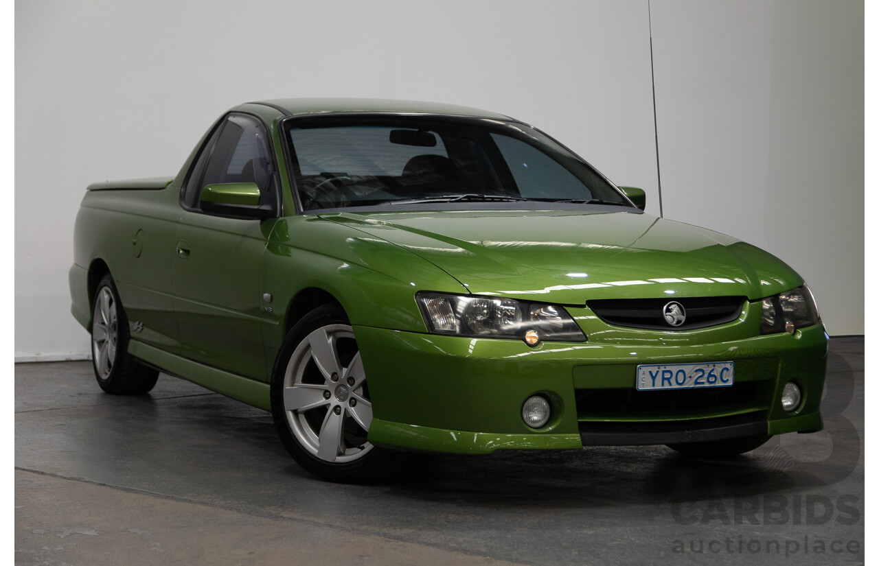 3/2003 Holden Commodore SS VY Utility Hot House Green 5.7L