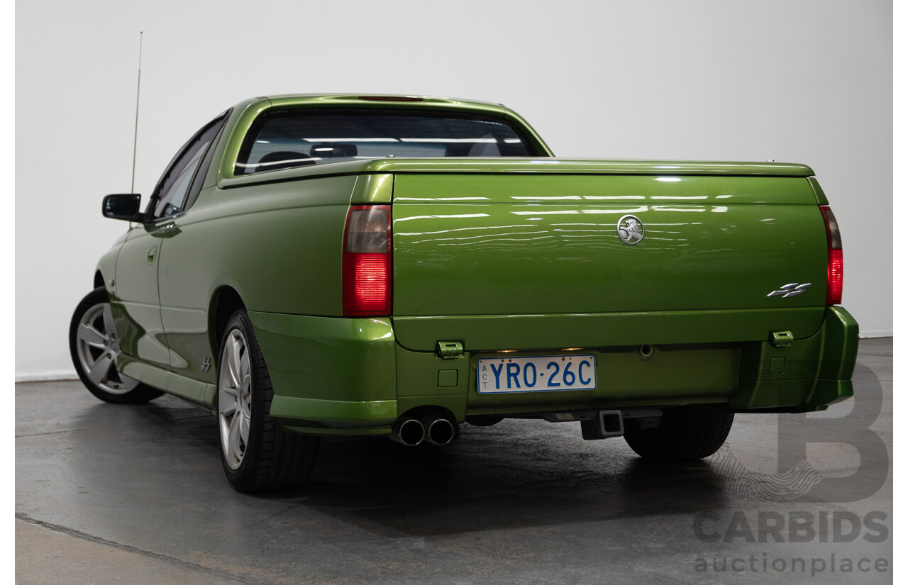 3/2003 Holden Commodore SS VY Utility Hot House Green 5.7L