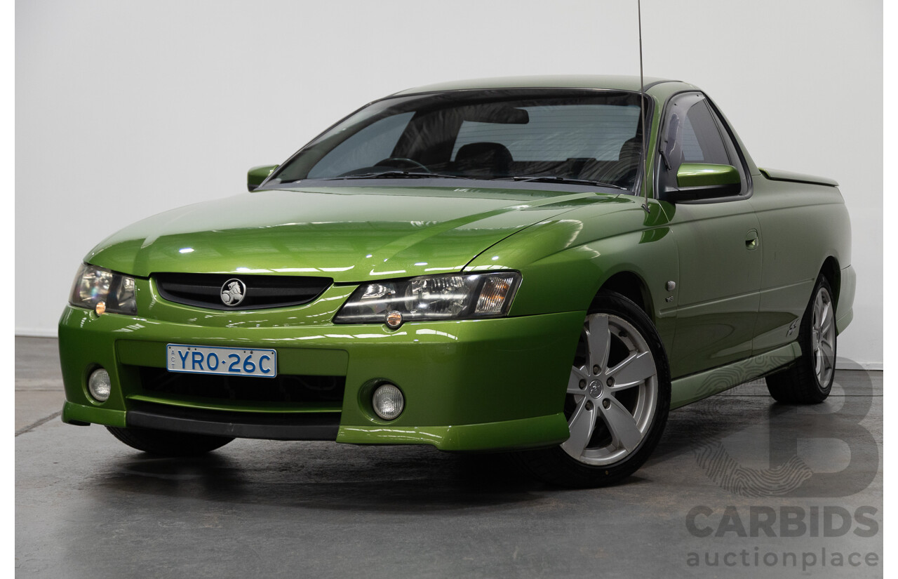 3/2003 Holden Commodore SS VY Utility Hot House Green 5.7L