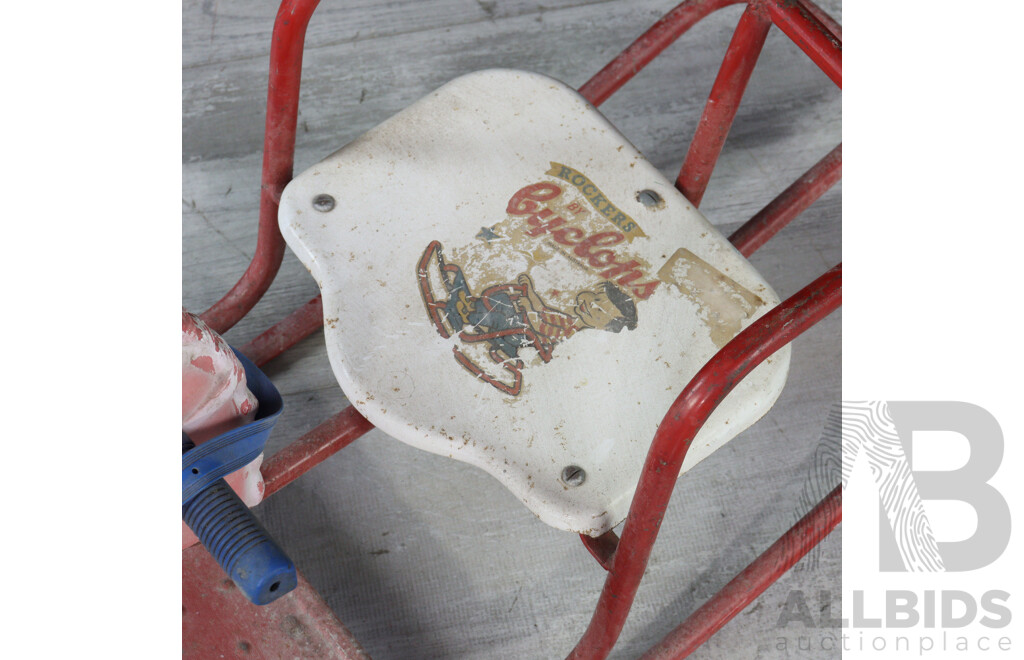 Vintage Metal Framed Rocking Horse by Cyclops