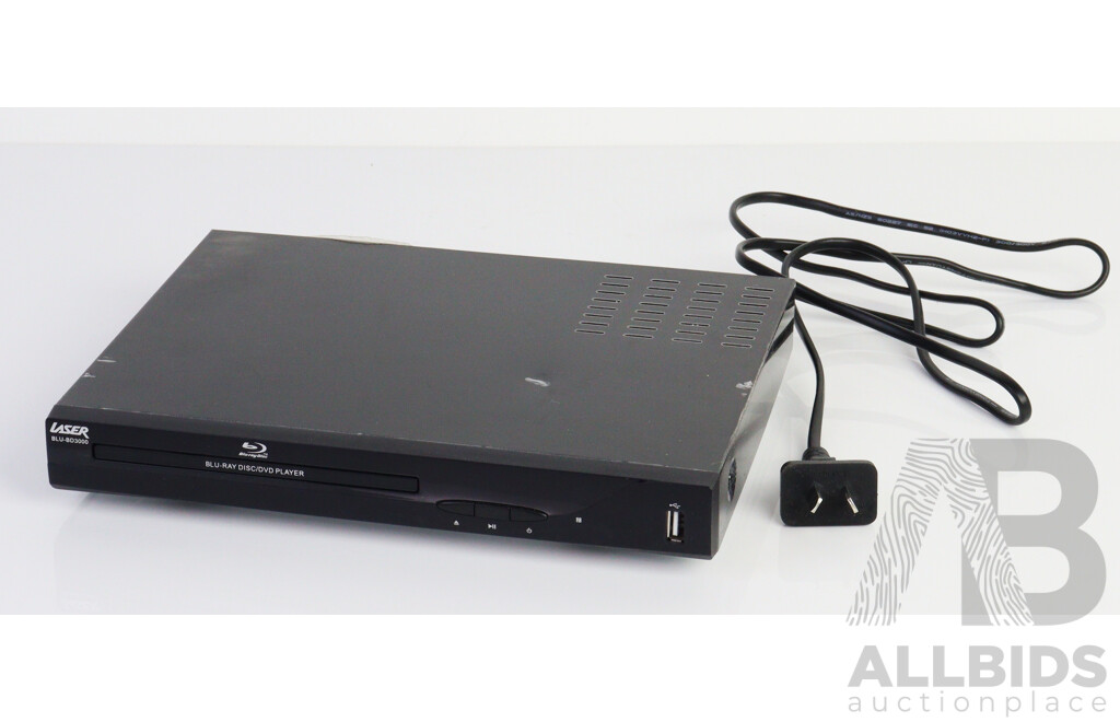 Laser Blu Ray Player, BLU BD3000 with Instruction Booklet and Remote Control