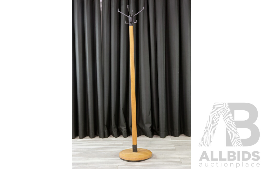 Ex Government Maple Coat Rack