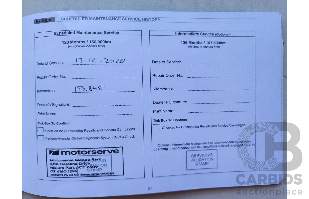 12/2012 Hyundai i30 Elite GD 5d Hatchback White 1.8L