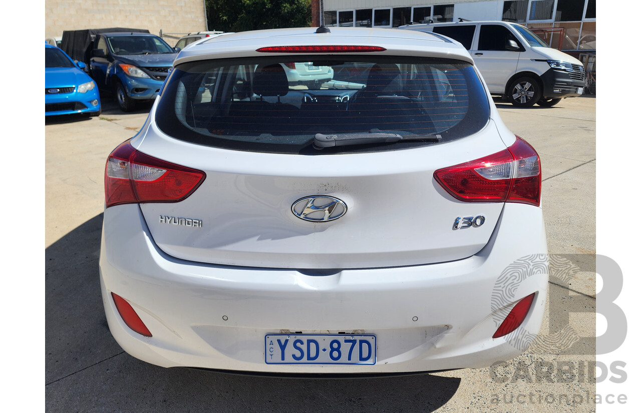 12/2012 Hyundai i30 Elite GD 5d Hatchback White 1.8L