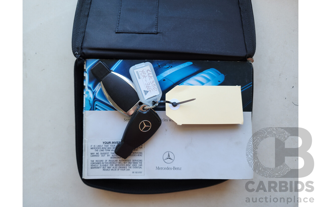 12/2005 Mercedes-Benz Clk350 Elegance C209 MY06 2d Coupe Silver 3.5L