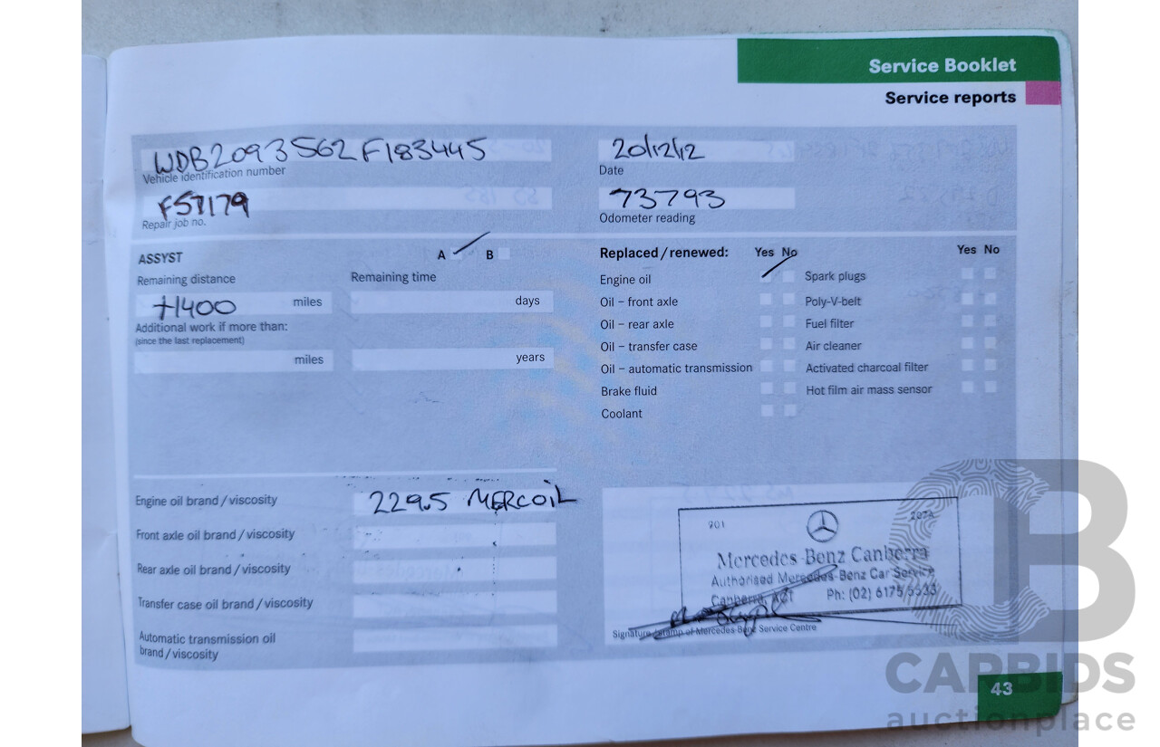 12/2005 Mercedes-Benz Clk350 Elegance C209 MY06 2d Coupe Silver 3.5L